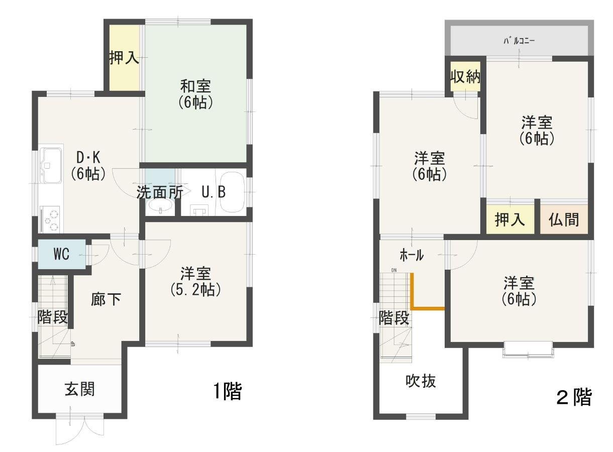 貝塚市三ツ松間取り